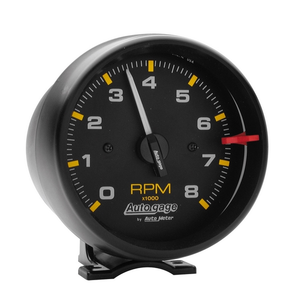 3-3/4" PEDESTAL TACHOMETER, 0-8,000 RPM, AUTO GAGE